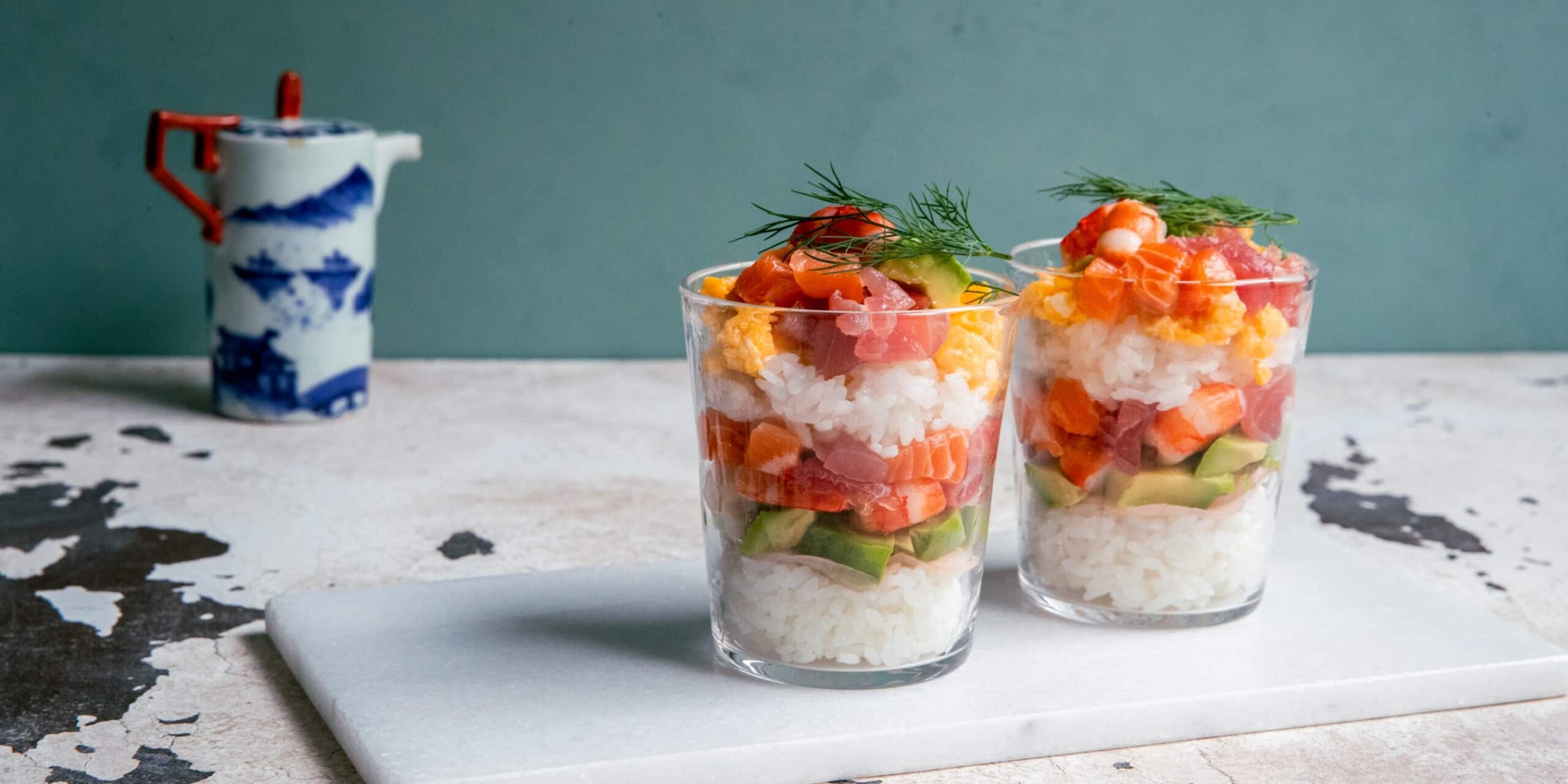 Chirashi Sushi in a Glass | Japan Rice
